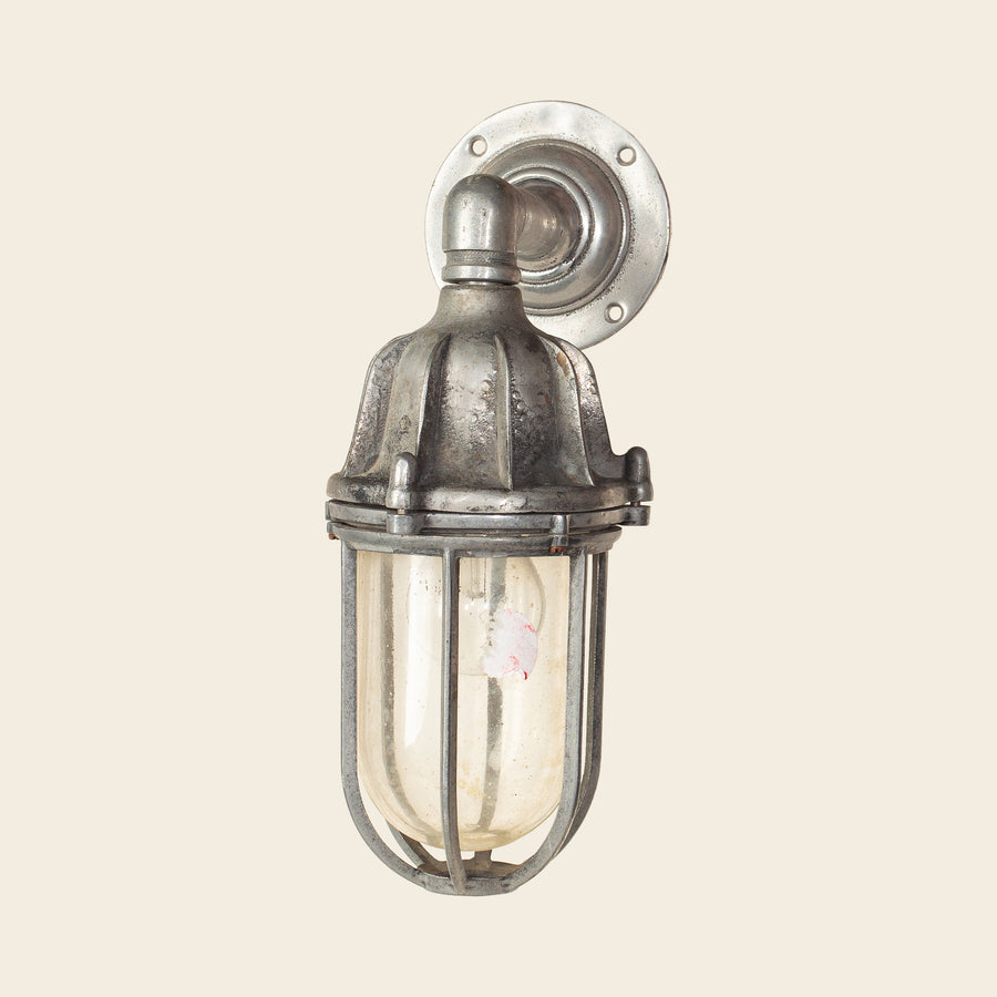 Nickel Industrial Wall Sconce