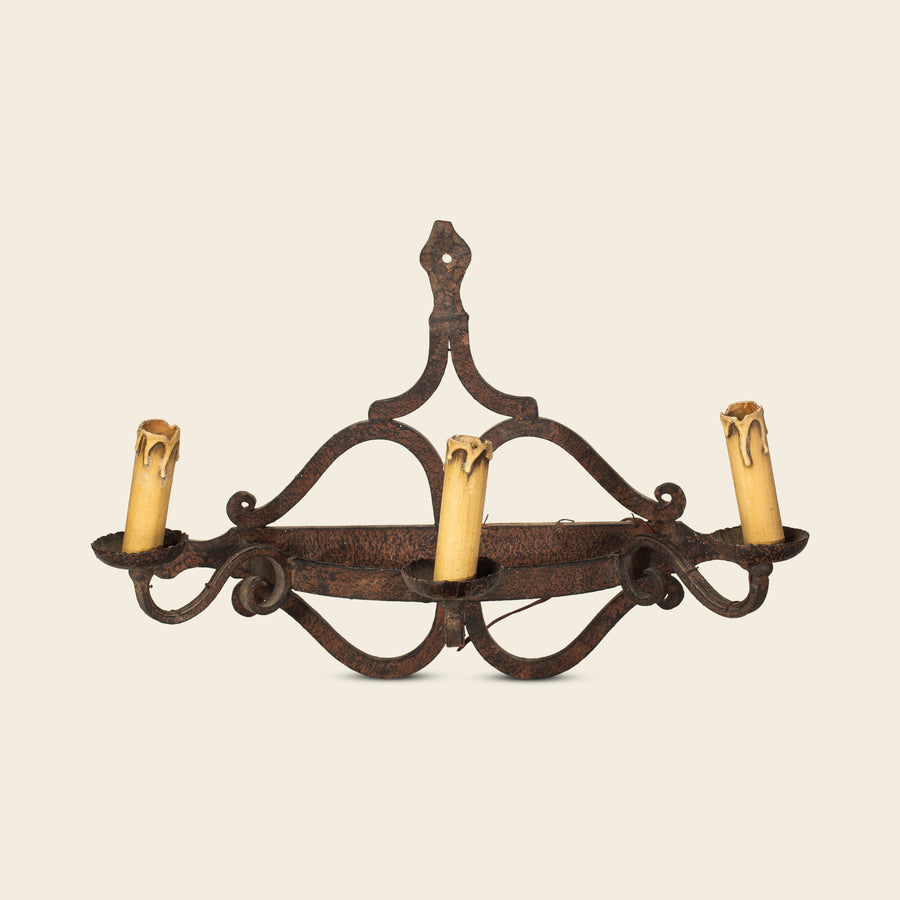 Wrought Iron Candle wall ligth (set of two)