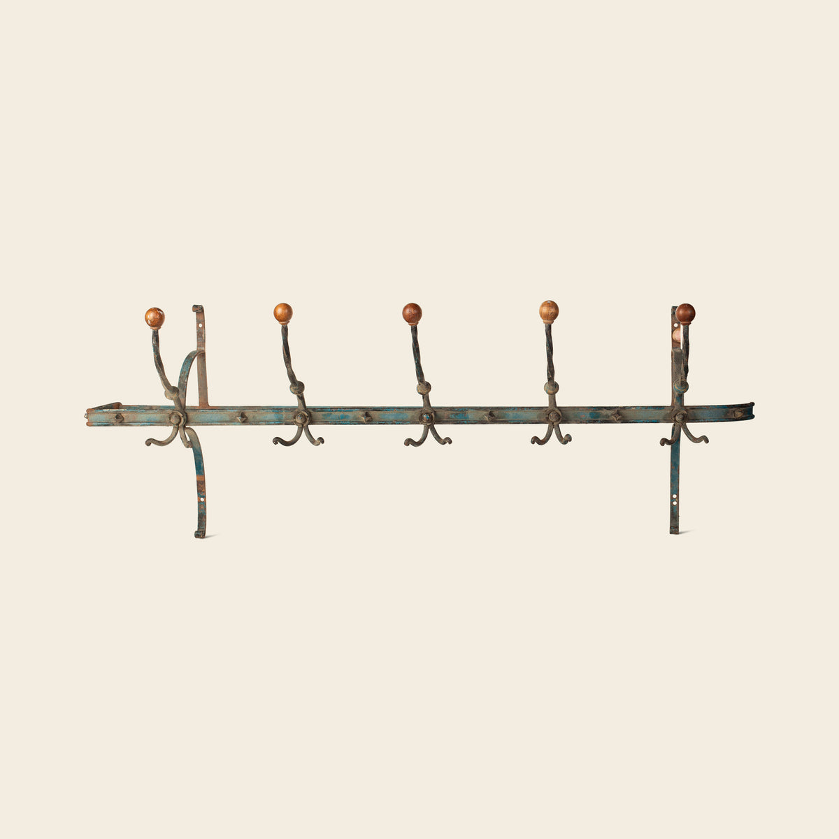 Painted Wall Coat Rack