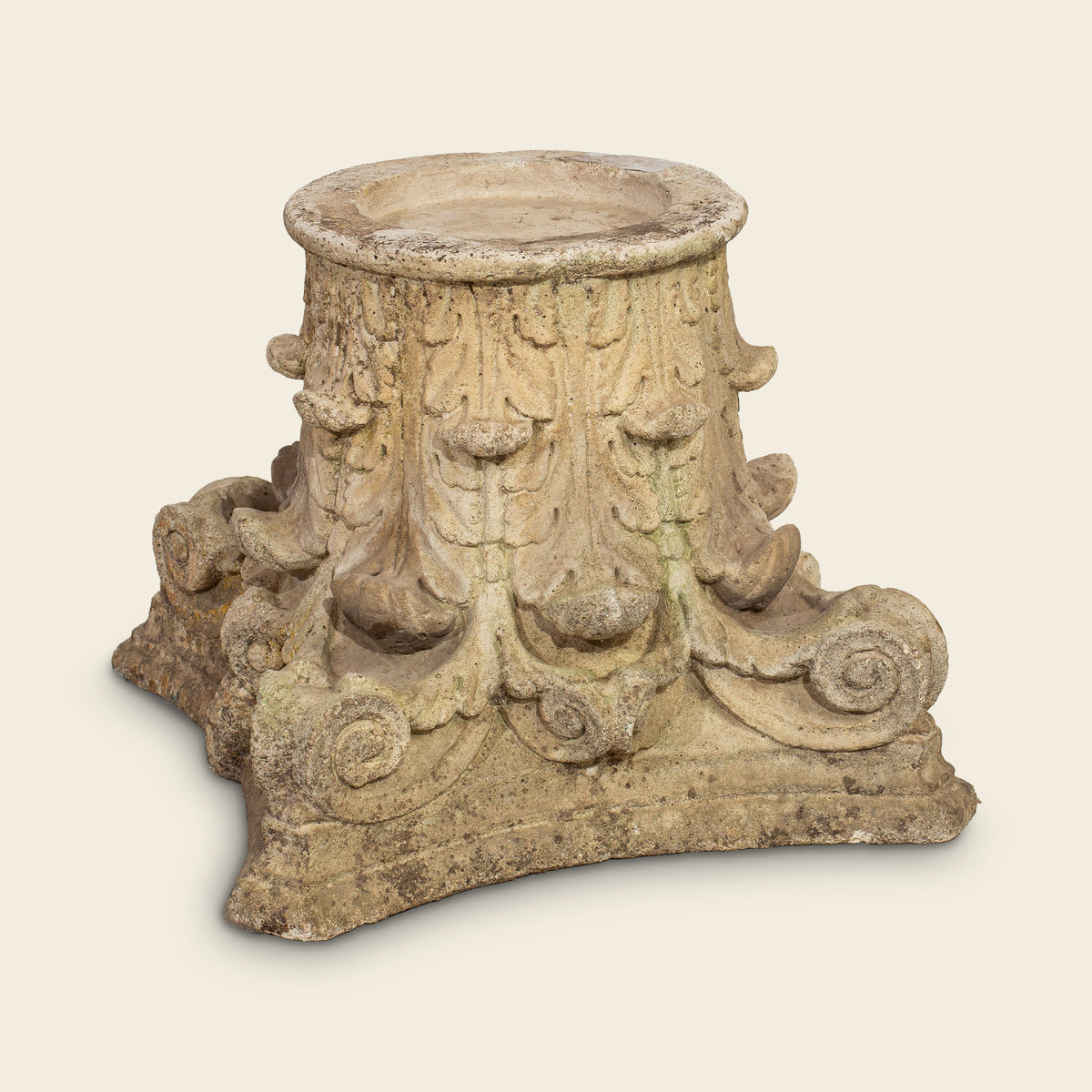 Carved Stone Column Capital