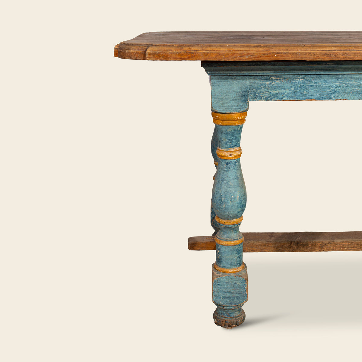 Italian Painted Wood Farm Table