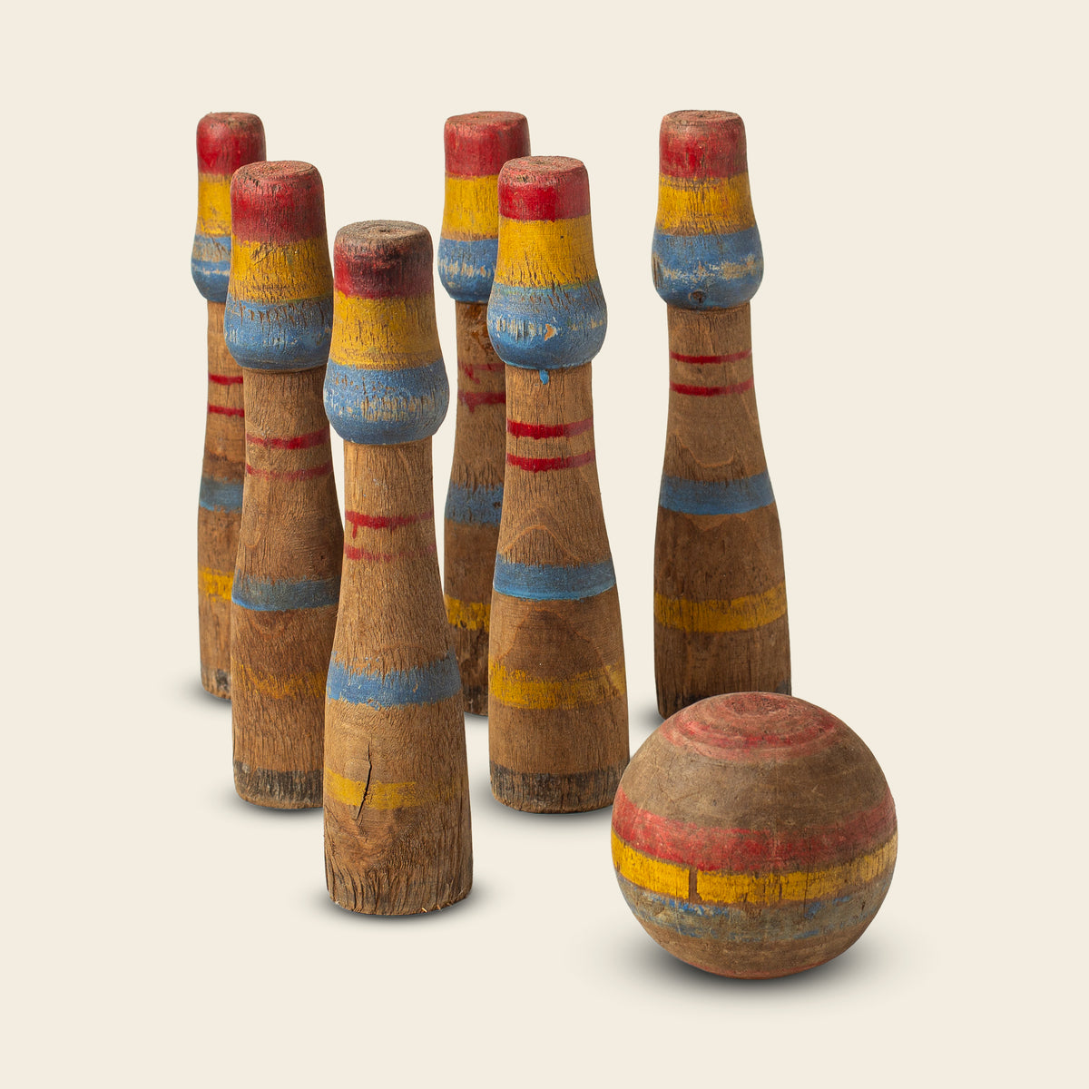 Wooden Bowling set