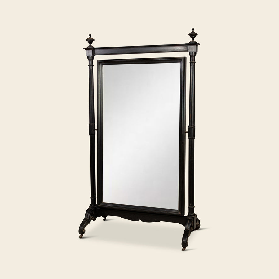 Black Cheval Floor Mirror