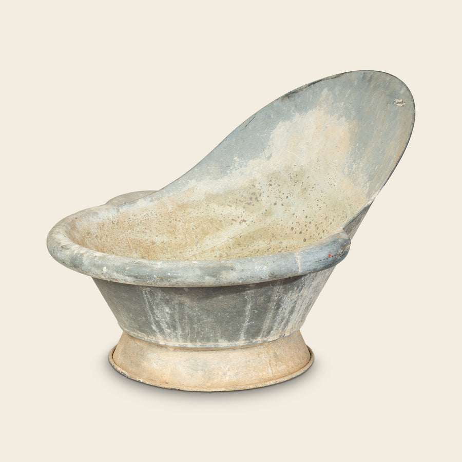 Galvanized Metal Hip Bath