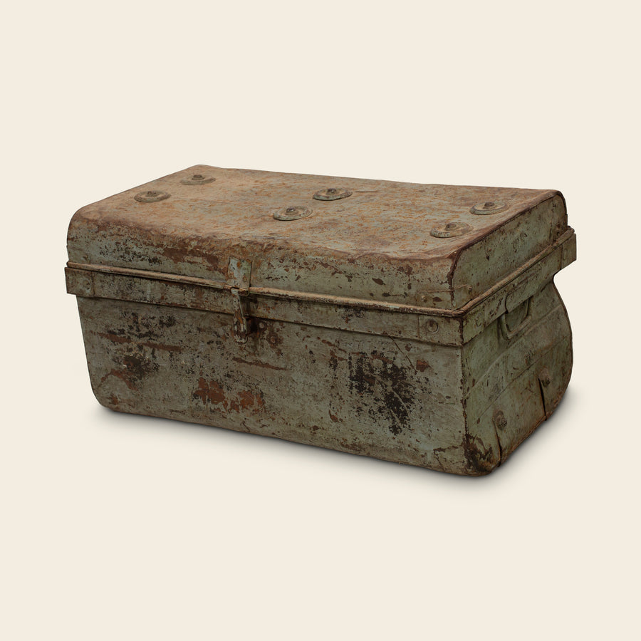 Riveted Metal Storage Box
