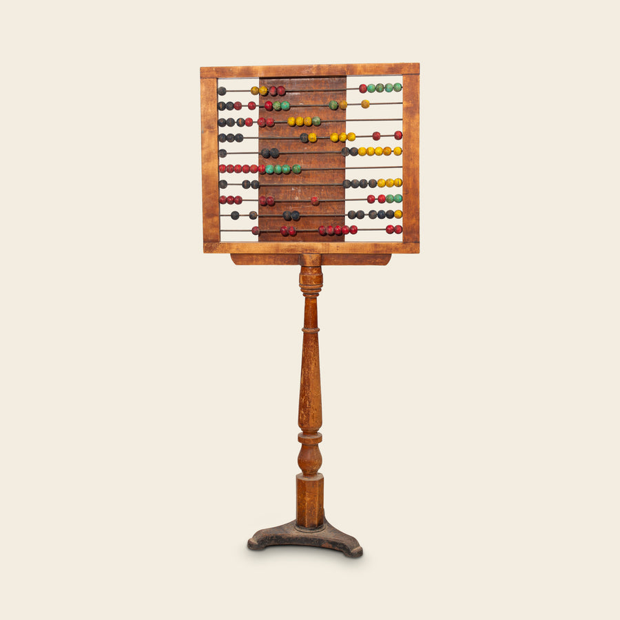 Wooden Abacus Counting Frame on Stand