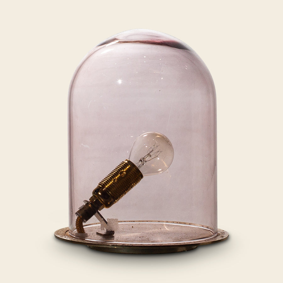 Glass Dome Bulb Table Lamp