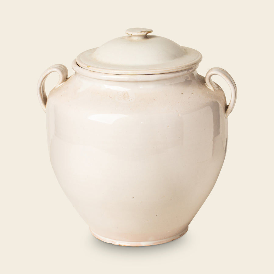Glazed Ceramic Lidded Confit Pot