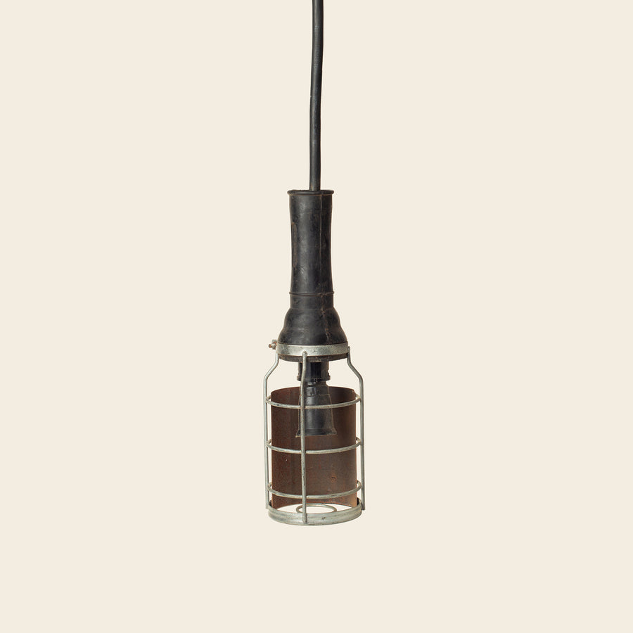 Vintage Industrial Cage Pendant Light