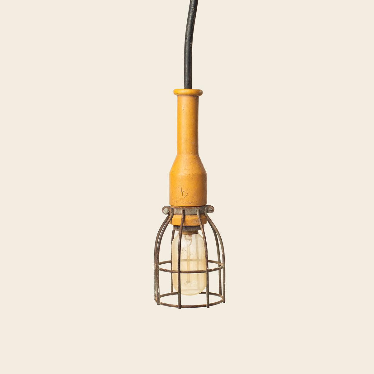 Vintage Industrial Cage Pendant Light